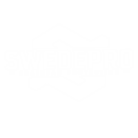 SwedePro logo in white - chainsaw protection since 1985